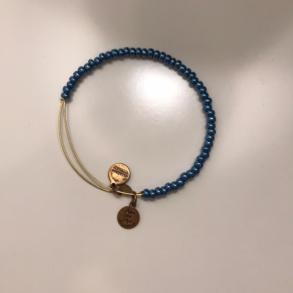 Alex and Ani Blue Beaded Bracelet